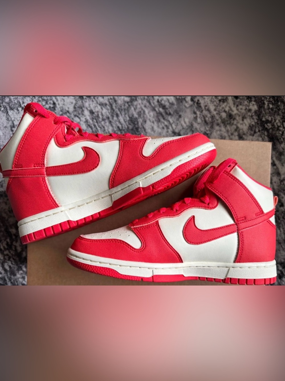*SAMPLE* Nike Dunk High Coconut Milk Light Crimson, Size 7W
